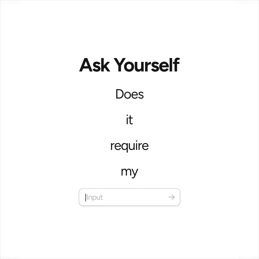 Input