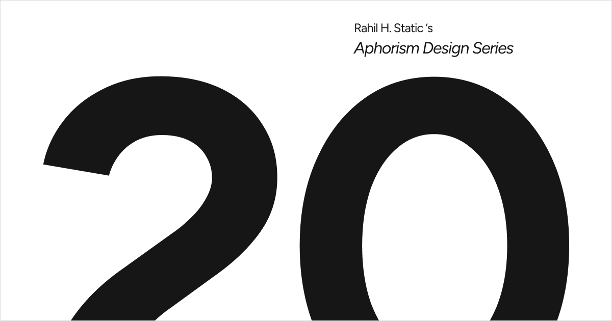 Thumbnail - Rahil Static's Aphorism Series